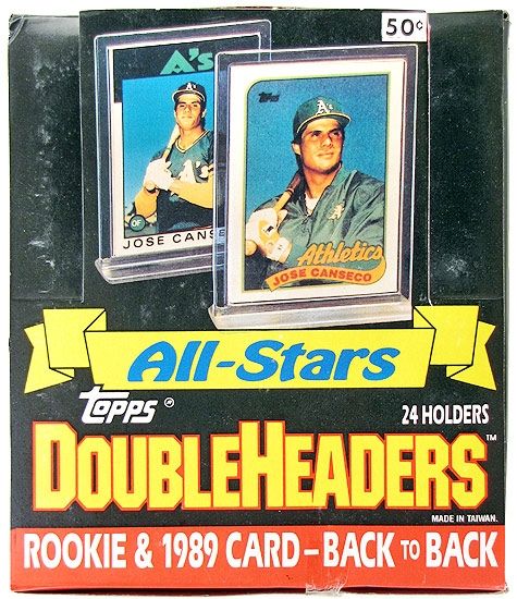 1989 Topps All Star Doubleheader Baseball Wax Box  