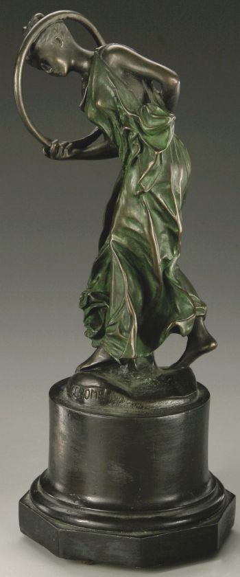 JEAN LEON GEROME   HOOP DANCER Bronze Statue  