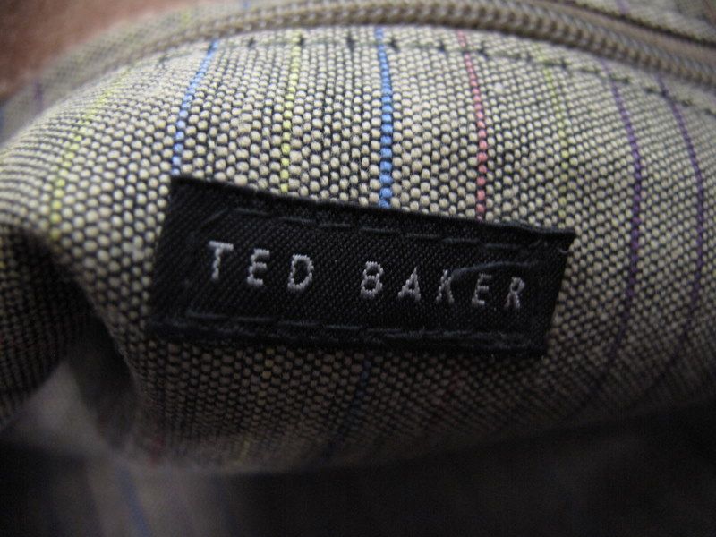 Ted Baker Purse Brown Suede Front Pocket Handbag  