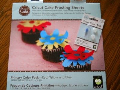 CRICUT FROSTING SHEETS 4 COLOR BUY 2pkg GET FREE BLADES  