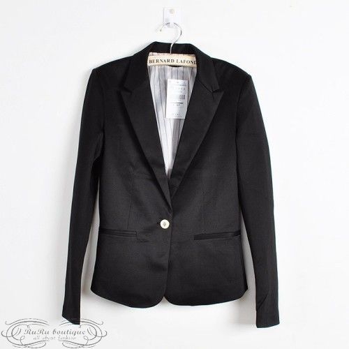 New Women Blazers One Button Slim casual suits Jacket Candy Colors 