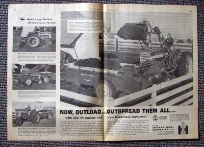 1958 International Harvester Farmall Tractor Ad F 460  