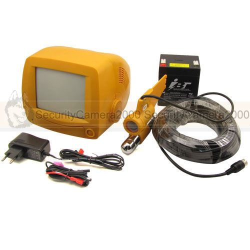 420TVL 6 B&W CRT Monitor 20m CCD Underwater Inspection Camera LED 