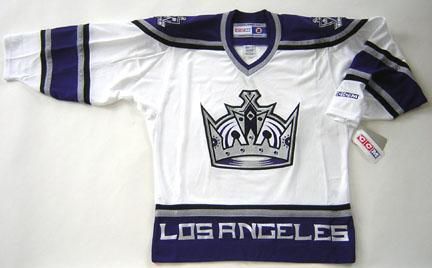 AUTHENTIC CCM LOS ANGELES KINGS WHITE JERSEY SZ 2XL  