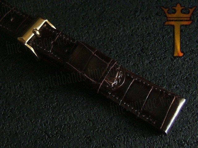   NOS 18mm 11/16 Kreisler Alligator Short Vintage Watch Band  