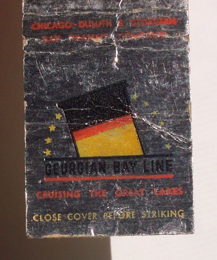 1950s Matchbook Georgian Bay Line Great Lakes Transit  