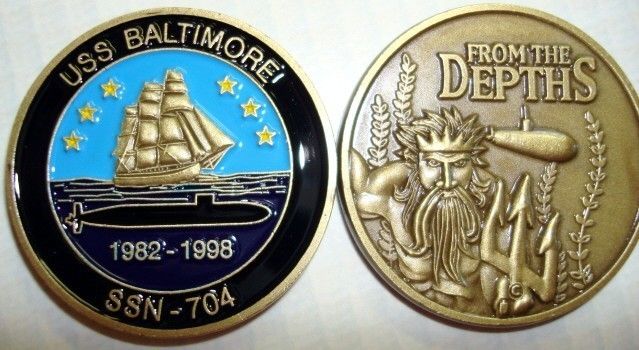USS Baltimore SSN 704 Submarine Coin Pride Runs Deep  