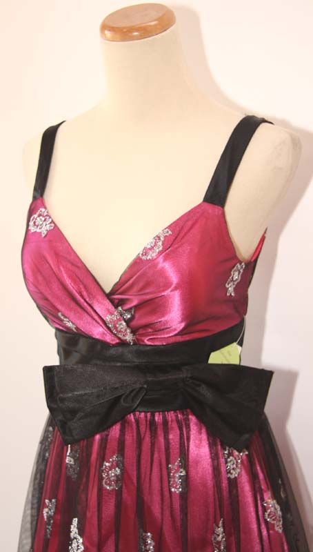 MORGAN & CO $110 Fuchsia Juniors Prom Party Dress NWT  