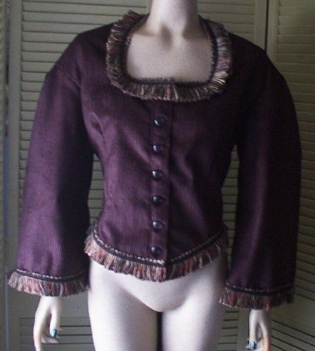 Victorian Civil War old west Riding Jacket Bodice M 8  