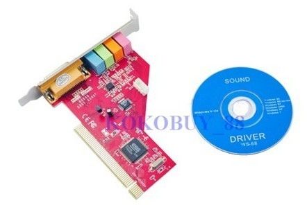 H1520 New PCI 4 Channel AUDIO 3D SOUND CARD MIDI Game Port  