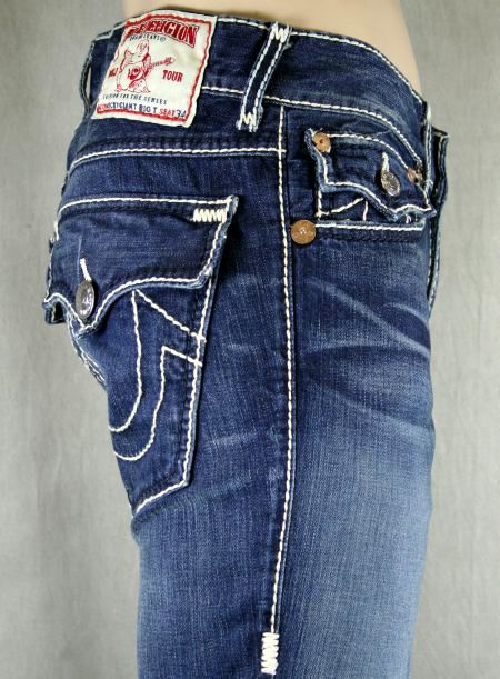 True Religion Jeans Mens RICKY Giant Big T LASSO 24859NMGBT  