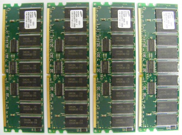 SAMSUNG 512MB M383L6420DTS CA0 2GB PC1600 ECC DDR MEM  