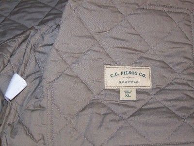 NWT WMN Filson Quilted Weekender Jacket Coat $115 XL  