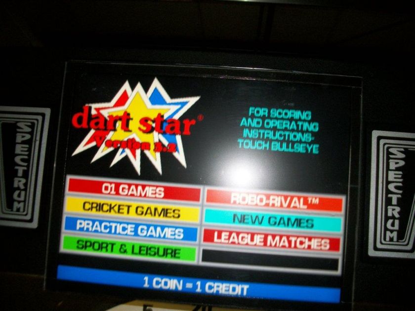 Medalist Spectrum Dart Star electronic video dart board  