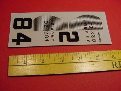 Vintage National Decal US ARMY CESSNA BIRD DOG 284 #1  