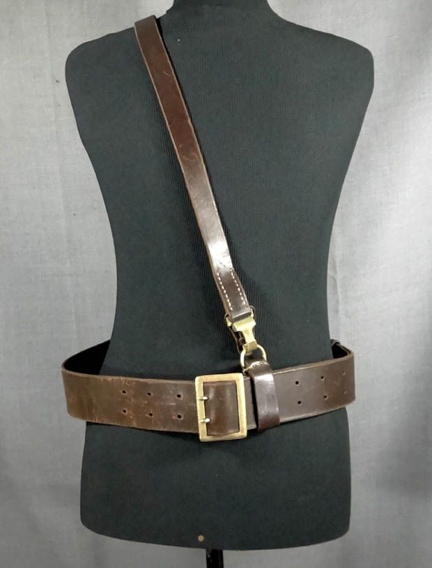 WW2 GERMANY GERMAN OFFICER LUGER P08 PISTOL GUN HOLSTER LEATHER BELT 