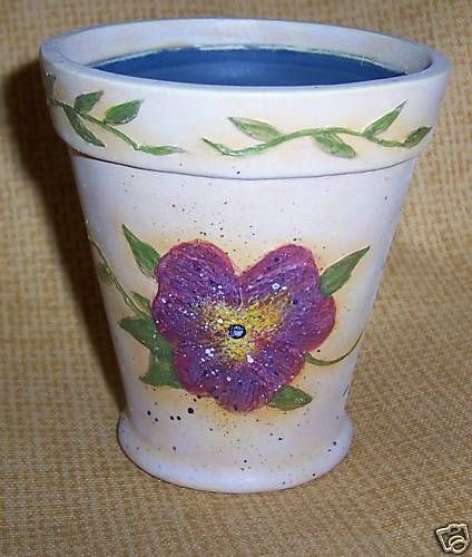 Pansy Vine Small Flower Pot Bobs Pottery LANG  