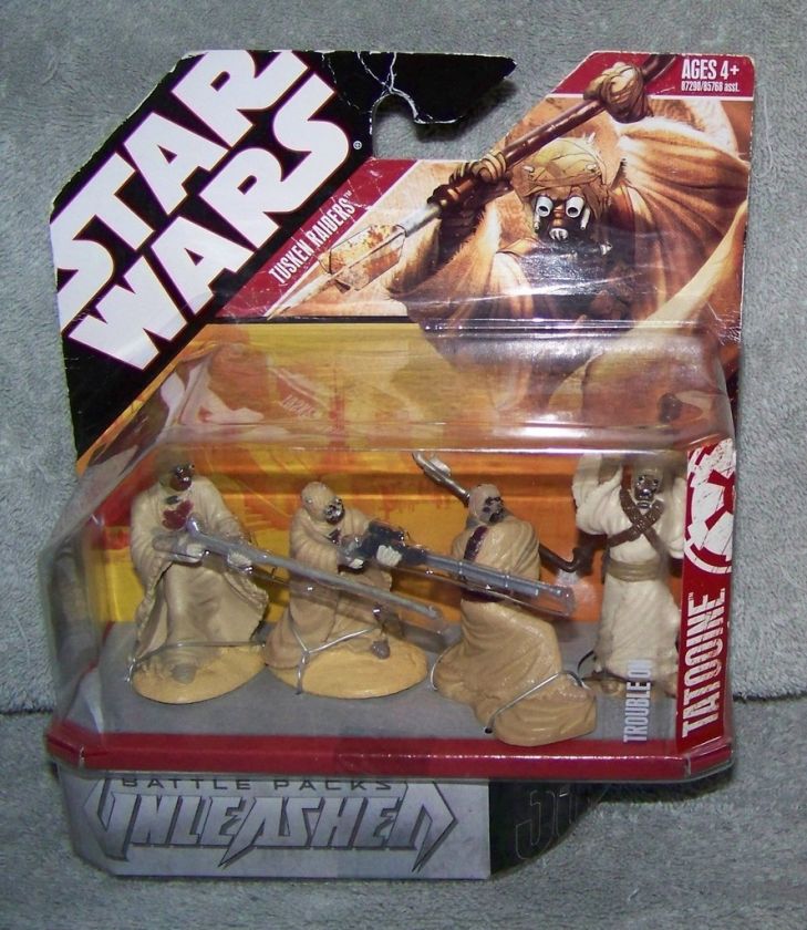 STAR WARS BATTLE PACKS UNLEASHED TUSKEN RAIDERS 2007 653569207207 