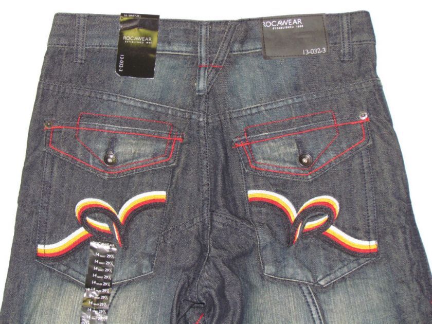 ROCAWEAR New Boys Fresh Button Pocket Jeans Choose Sz  