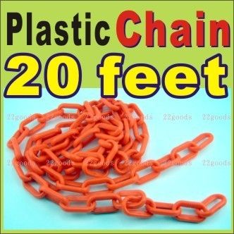 20 ft feet 240 inch Plastic CHAIN 1 3/8 3/4 red craft  