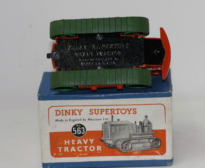 DINKY TOYS 563 BLAW KNOX HEAVY TRACTOR ORANGE MIB  