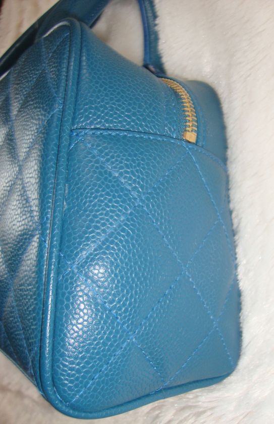   CAVIAR LEATHER LARGE BOWLER BOWLING BAG RARE NEW WITH TAGS  