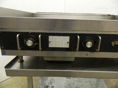   36x21 1/2 Commercial Flat Top Gas Griddle w/ SS Table NICE  