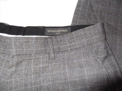 MENS BANANA REPUBLIC WOOL DRESS PANTS 33X29  