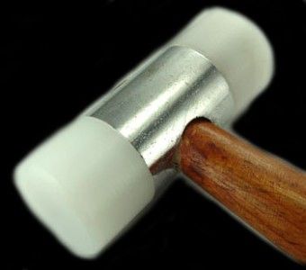 Mazbot Leather Rawhide Nylon Head Jewelry Hammer Mallet  