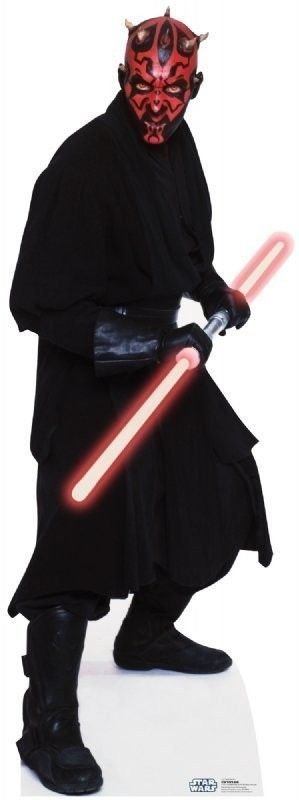   Darth Maul Life Size Stand up Movie Cardboard Poster Standee  