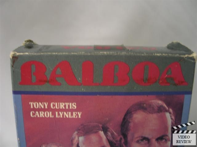 Balboa VHS Tony Curtis, Carol Lynley, Chuck Connors 028485144125 