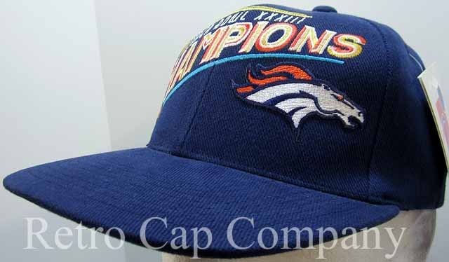 DENVER BRONCOS SUPER BOWL XXXIII CHAMPIONS VINTAGE RETRO SNAPBACK CAP 