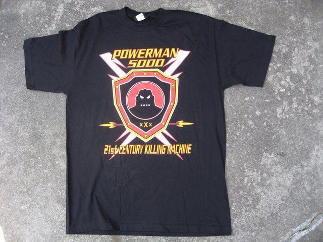 POWERMAN 5000 T SHIRT ( 21st CENTURY KILLING MACHINE )  