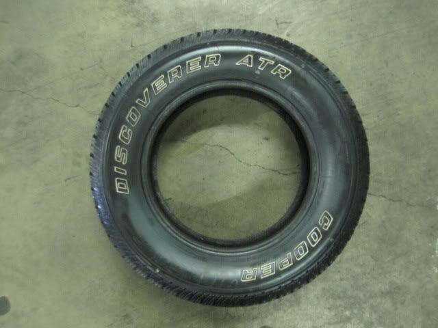 ONE COOPER DISCOVERER ATR 245/70/17 TIRE (U0727) 4 5/32  