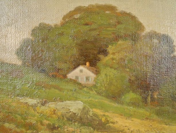 Bryant Chapin Massachusetts Fall River School Landscape Painting Gold 