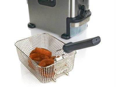 Emeril Stainless Steel 1200 Watt Fryer with Oil Filtration System by T 