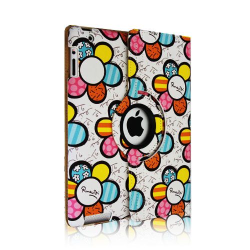   360 Rotating Stylish Leather Case Smart Cover Stand iPad 2 3rd  