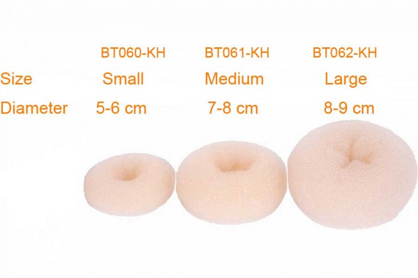 Color 3 Size Choice Hair Bun Ring Donut Shaper Hair Styler Maker 