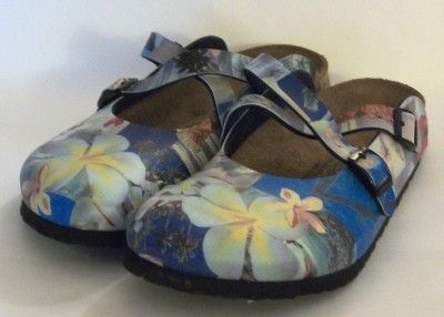   Men 7 Birkenstock Birkis Clogs Hawaiian Surfer Hula Slides Birkies