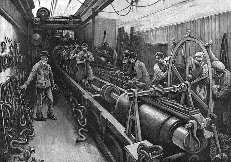 Kent CHATHAM DOCKYARD.Machinery.Old Antique Print.1880  