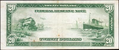   & Crisp VF++ 1914 $20 *CHICAGO* Fed. Reserve Note FREE SHIP  