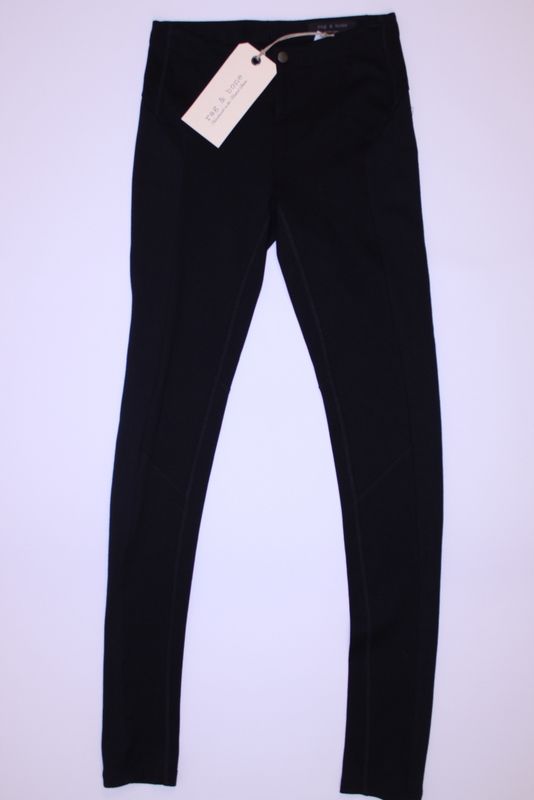 2189 Rag & Bone Tropper Black Leggings Size 26 NWT  