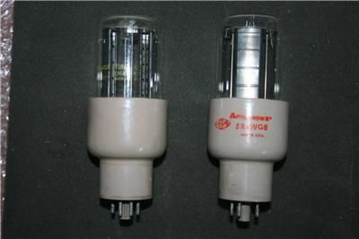 UNITS AMPEREX Model 5R4WGB + 5R4WGA ELECTRON TUBE  