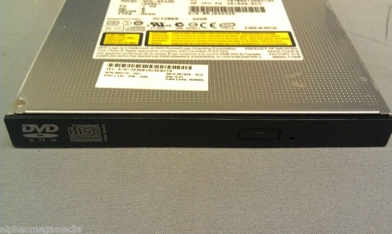 HP laptop disc drive 413701 001 TS L462 DVD ROM CD RW  