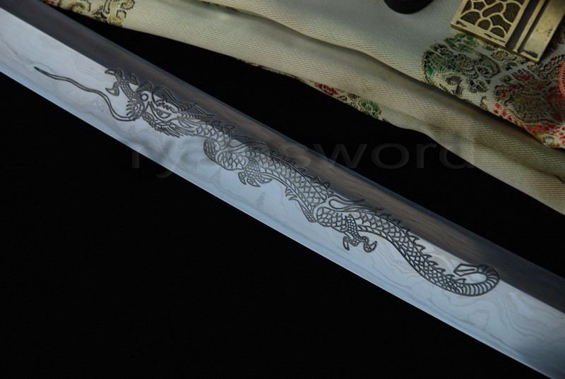   silk sword bag and a wooden stand come with this sword item picture s