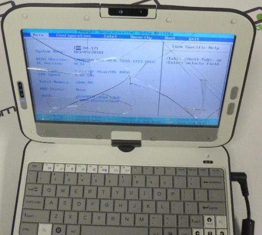 CTL 2go Convertible Classmate PC NL2 Tablet. Broken Screen. For Parts 