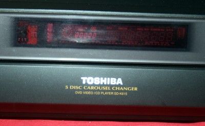 TOSHIBA SD K615U 5 DISC DVD CHANGER  