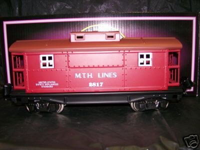 Tinplate # 2817 Red & Brown O Gauge Caboose MTH Lines  