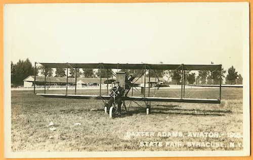 Curtis Pusher BI PLANE   Baxter Adams 1915 Syracuse 303  