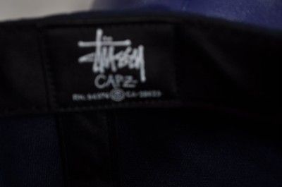 STUSSY CREEPY SNAPBACK NAVY RED RARE (HATS10)  